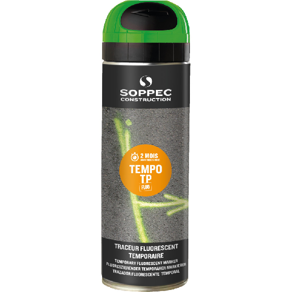 SOPPEC Markierfarbe Tempo T.P., für ca. 8 Wochen, grün, 500ml/Dose-Beschreibung lesen