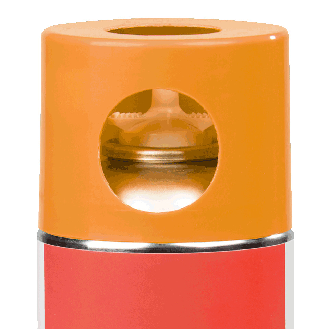Kreidespray, zur kurzfristigen Kennzeichnung, orange, 400ml/Dose-Beschreibung lesen