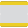 Selbstklebende Boden-Beschriftungstasche, offen, gelb, PVC, 290x323mm, 10/VE Selbstklebende Boden-Beschriftungstasche, offen, gelb, PVC, 290x323mm, 10/VE