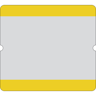 Selbstklebende Boden-Beschriftungstasche, offen, gelb, PVC, 290x323mm, 10/VE-Beschreibung lesen