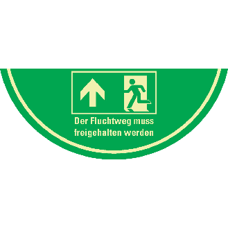 PERMALIGHT power langnachleuchtend Bodenmarkierung Fluchtweg, R10, Bodenmarkierungsfolie, 750x300mm-Beschreibung lesen