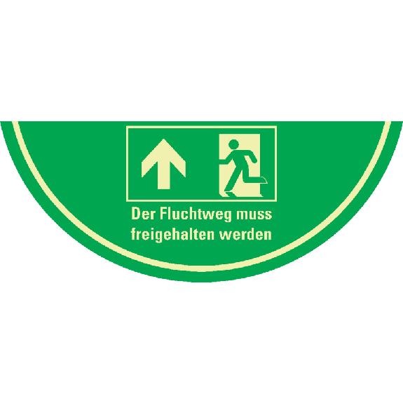 PERMALIGHT power langnachleuchtend Bodenmarkierung Fluchtweg, R10, Bodenmarkierungsfolie, 750x300mm-Beschreibung lesen