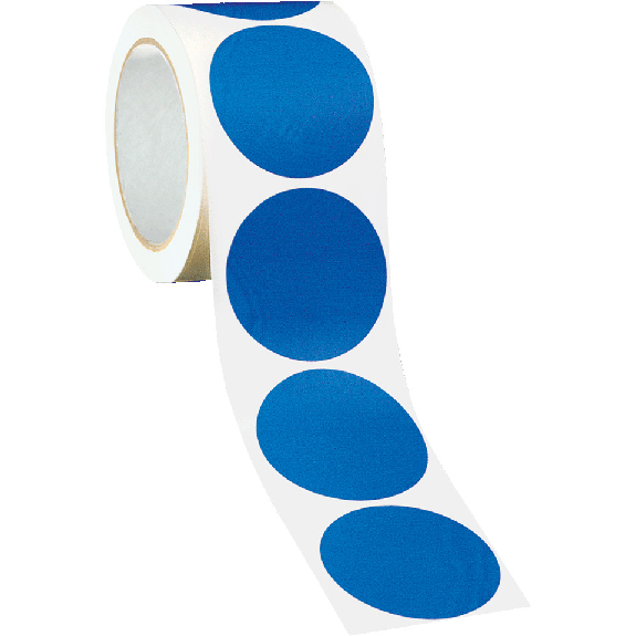 Bodenmarkierungspunkte, blau (ca. RAL 5015), Ø 68mm, 450/Rolle Bodenmarkierungspunkte, blau (ca. RAL 5015), Ø 68mm, 450/Rolle-Beschreibung lesen