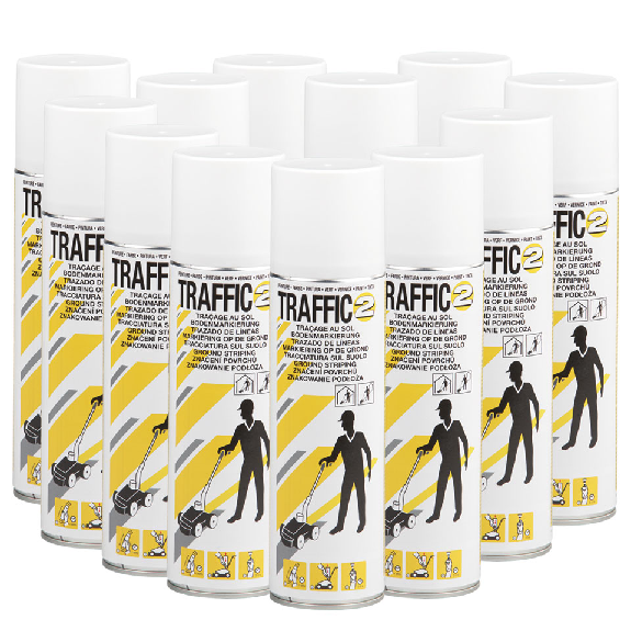 Karton Bodenmarkierfarbe Traffic,für SUPER-Striper,weiß,500ml/Dose,12 Dosen-Beschreibung lesen