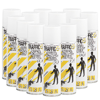 Karton Bodenmarkierfarbe Traffic,für SUPER-Striper,weiß,500ml/Dose,12 Dosen-Beschreibung lesen