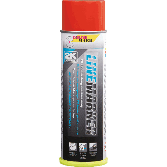 COLORMARK Bodenmarkierungsfarbe LINEMARKER, 2-Komponentenfarbe, rot, 500ml/Dose-Beschreibung lesen