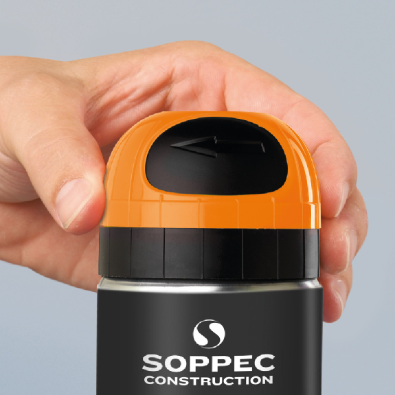 SOPPEC Markierfarbe Tempo T.P., für ca. 8 Wochen, orange, 500ml/Dose-Beschreibung lesen