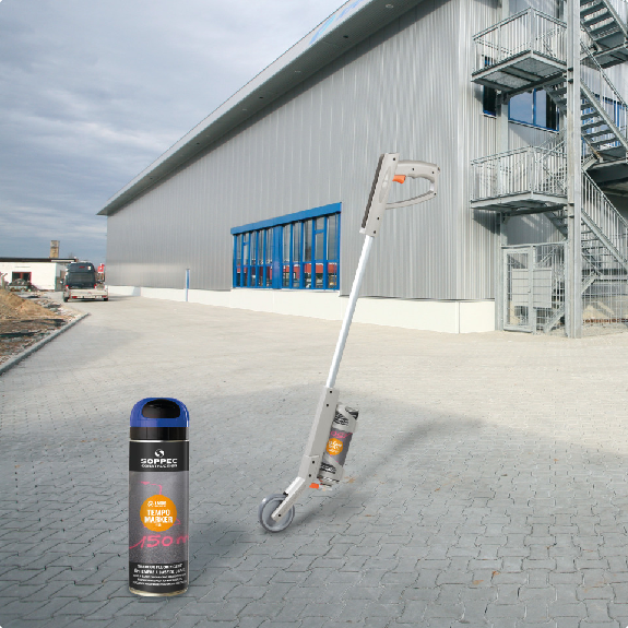 SOPPEC Markierfarbe Tempo Marker, für ca. 15 Tage, blau, 500ml/Dose-Beschreibung lesen