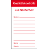 Qualitätsaufkleber Qualitätskontrolle-Zur Nacharbeit, Papier, 80x150mm, 100/Block