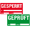 Etikett GESPERRT, beschriftbar, rot, Haftpapier, ablösbar, 148x74mm, 500/Rolle Etikett GESPERRT, beschriftbar, rot, Haftpapier, ablösbar, 148x74mm, 500/Rolle