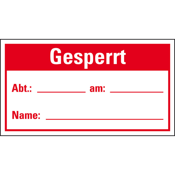 Etikett für Qualitätskontrolle Gesperrt, Vinylgewebe, 45x25mm, 120 Stück/Heft Etikett für Qualitätskontrolle Gesperrt, Vinylgewebe, 45x25mm, 120 Stück/Heft-Beschreibung lesen