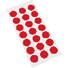 Markierungspunkte, rot, Cellulose-Folie, selbstklebend, Ø 25mm, 21/Bogen Markierungspunkte, rot, Cellulose-Folie, selbstklebend, Ø 25mm, 21/Bogen