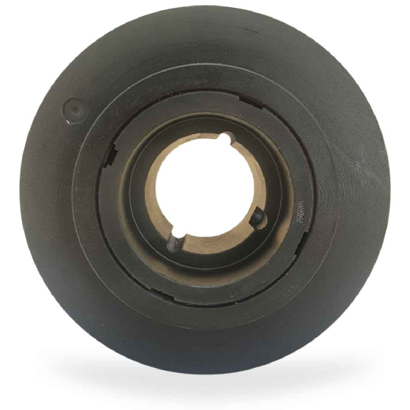 Pulegge Pulegge trapezoidali variabili PVAR2138M1615 Puleggia trapezoidale variabile in ghisa con mozzo smontabile, serie 1615 con 2 gole, diametro passo 138 mm-Leggi tutto