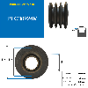 Pulegge Pulegge trapezoidali con mozzo smontabile PFC30224M Puleggia trapezoidale in ghisa tipo SPC / C con mozzo smontabile serie 3020 con 3 gole, diametro passo 224 mm