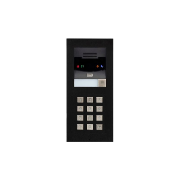 IP Verso Basic schwarz, Netzwerk Türstation, 1 Ruf Taste, Basiseinheit, ohne Kamera, SIP, IP54-Beschreibung lesen