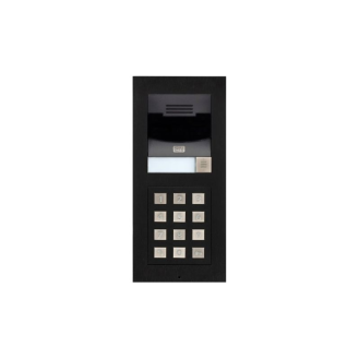 IP Verso Basic schwarz, Netzwerk Türstation, 1 Ruf Taste, Basiseinheit, ohne Kamera, SIP, IP54-Beschreibung lesen