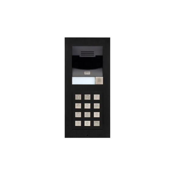 IP Verso Basic schwarz, Netzwerk Türstation, 1 Ruf Taste, Basiseinheit, ohne Kamera, SIP, IP54-Beschreibung lesen