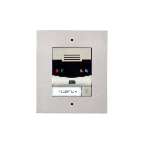IP Solo Flush, Netzwerk Türstation, 1 Ruf Taste, Basiseinheit, Kamera, IK08, IP54, Unterputzmontage-Beschreibung lesen