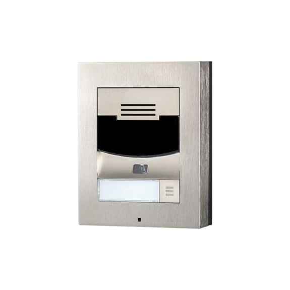 IP Solo Surface, Netzwerk Türstation, 1 Ruf Taste, Basiseinheit, Kamera, IK08, IP54, Aufputzmontage-Beschreibung lesen