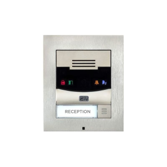 IP Solo Surface, Netzwerk Türstation, 1 Ruf Taste, Basiseinheit, Kamera, IK08, IP54, Aufputzmontage-Beschreibung lesen