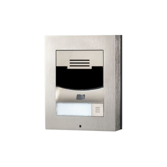 IP Solo Surface, Netzwerk Türstation, 1 Ruf Taste, Basiseinheit, Kamera, IK08, IP54, Aufputzmontage-Beschreibung lesen