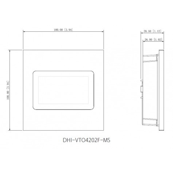 Dahua - VTO4202F-MS - LCD Display Modul, - LCD Display Anzeige Modul - Material: Aluminium - IP65, IK07 Dahua - VTO4202F-MS - LCD Display Modul, - LCD Display Anzeige Modul - Material: Aluminium - IP65, IK07-Beschreibung lesen
