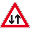 Verkehrszeichen Gegenverkehr, Nr.125, Aluminium RA2, reflektierend, SL 900mm, DIN 67520