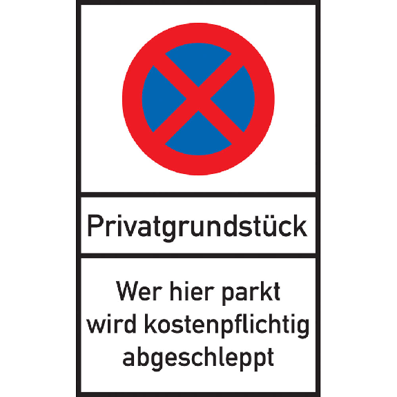 Verkehrszeichen Privatgrundstück Wer hier parkt..., Aluminium, 400x250 mm Verkehrszeichen Privatgrundstück Wer hier parkt..., Aluminium, 400x250 mm-Beschreibung lesen