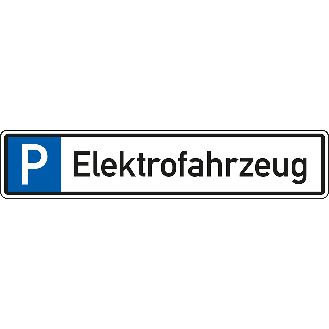 Parkplatzreservierungsschild Elektrofahrzeug, mit Befestigungsset 2, 520x110mm-Beschreibung lesen