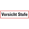 Hinweisschild Vorsicht Stufe, Folie, selbstklebend, 70x250mm Hinweisschild Vorsicht Stufe, Folie, selbstklebend, 70x250mm