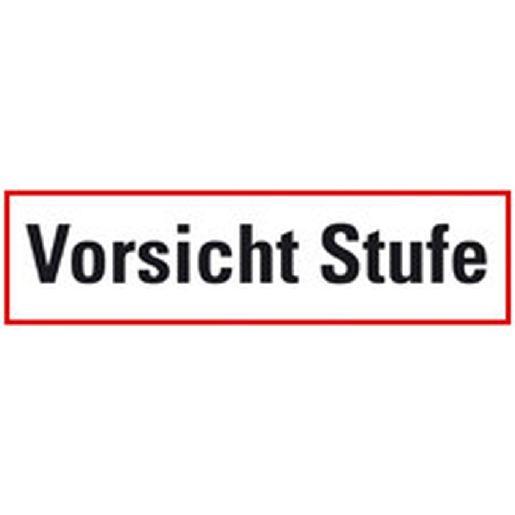 Hinweisschild Vorsicht Stufe, Folie, selbstklebend, 70x250mm Hinweisschild Vorsicht Stufe, Folie, selbstklebend, 70x250mm-Beschreibung lesen