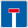Verkehrszeichen Sackgasse, Nr.357, Aluminium RA0, reflektierend, 600x600mm, DIN 67520 Verkehrszeichen Sackgasse, Nr.357, Aluminium RA0, reflektierend, 600x600mm, DIN 67520