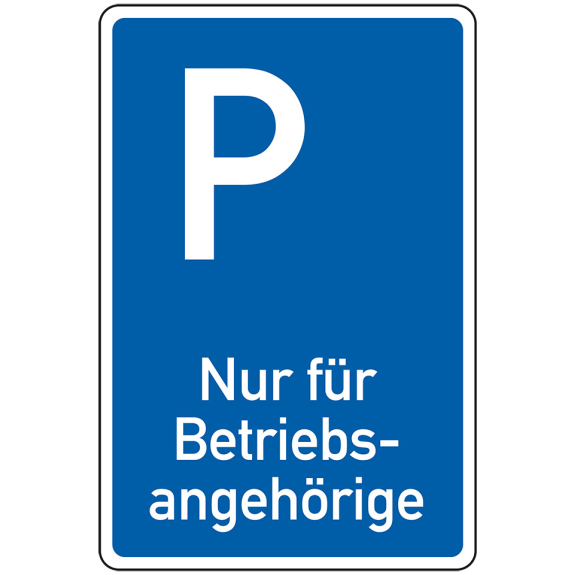 Parkplatzschild Nur für Betriebsangehörige, spitze Ecken, Aluminium, 400x600mm Parkplatzschild Nur für Betriebsangehörige, spitze Ecken, Aluminium, 400x600mm-Beschreibung lesen