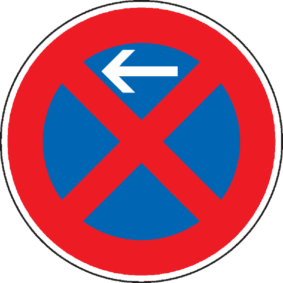 Verkehrszeichen absolutes Haltverbot Anfang-Beschreibung lesen