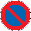 Verkehrszeichen Eingeschränktes Haltverbot, Nr.286, Aluminium RA1, reflektierend, Ø600mm, DIN 67520, nach StVO Verkehrszeichen Eingeschränktes Haltverbot, Nr.286, Aluminium RA1, reflektierend, Ø600mm, DIN 67520, nach StVO