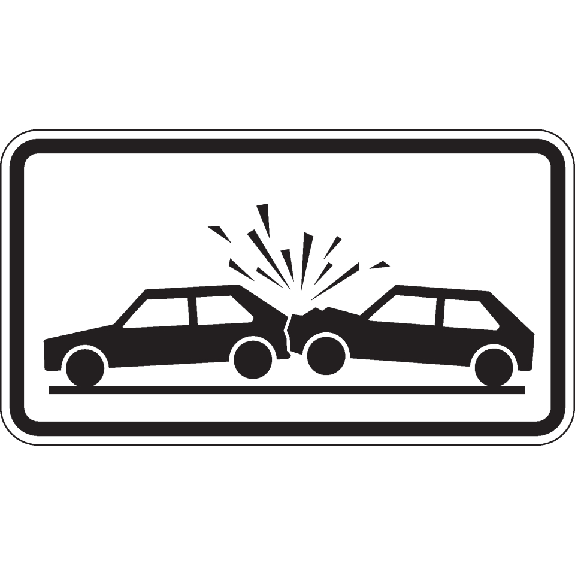 Verkehrszeichen Unfallgefahr, Nr.1006-31, Aluminium RA0, reflektierend, 600x330mm-Beschreibung lesen