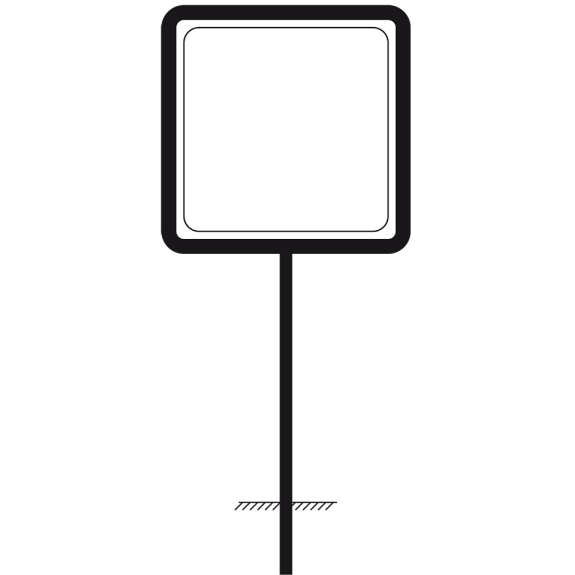 Rohrrahmen für Verkehrsschilder 600x600mm, Stahl, feuerverzinkt Rohrrahmen für Verkehrsschilder 600x600mm, Stahl, feuerverzinkt-Beschreibung lesen