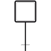 Rohrrahmen für Verkehrsschilder 600x600mm, Stahl, feuerverzinkt Rohrrahmen für Verkehrsschilder 600x600mm, Stahl, feuerverzinkt
