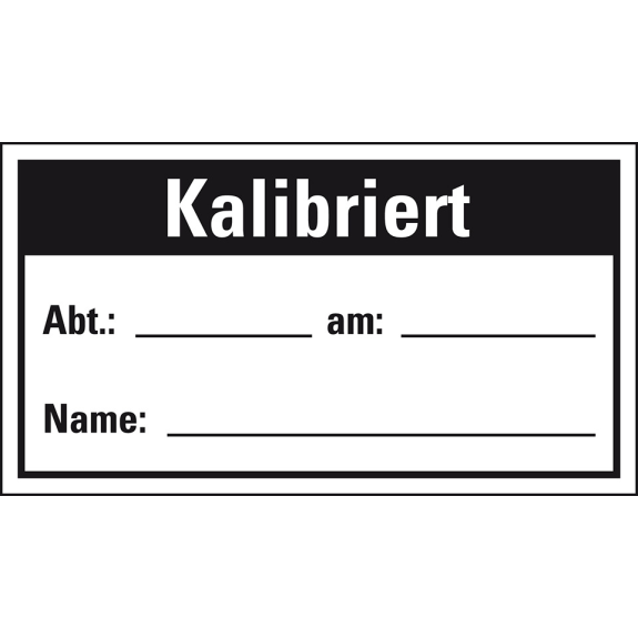 Etikett für Qualitätskontrolle Kalibriert, Gewebefolie, 45x25mm, 120/Heft Etikett für Qualitätskontrolle Kalibriert, Gewebefolie, 45x25mm, 120/Heft-Beschreibung lesen