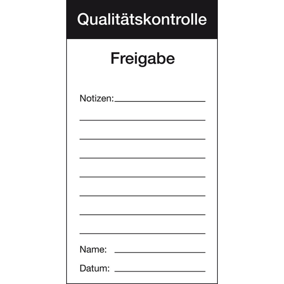 Qualitätsaufkleber Qualitätskontrolle-Freigabe, Papier, 80x150mm, 100/Block Qualitätsaufkleber Qualitätskontrolle-Freigabe, Papier, 80x150mm, 100/Block-Beschreibung lesen