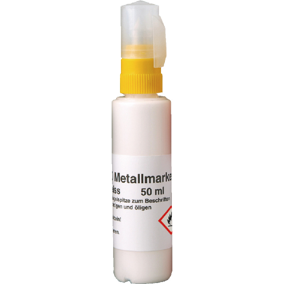 Metallmarker M 140, Stift, gefüllt mit Speedry DO Farbe, weiß, 50ml Metallmarker M 140, Stift, gefüllt mit Speedry DO Farbe, weiß, 50ml-Beschreibung lesen
