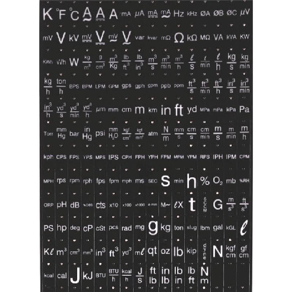 Kit d'étiquettes pour PAX (16 par kit) V - PAXLBK26 Kit d'étiquettes pour PAX (16 par kit) V - PAXLBK26-Lire la description
