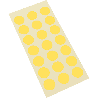 Markierungspunkt, blanko, gelb, Haftpapier, ablösbar, Ø 10mm, 128/Bogen-Beschreibung lesen
