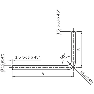 Tube pour systeme de fixation - BEF-MS12L-S04-Lire la description