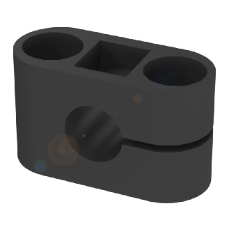 Suppport pour détecteur Ø8mm, 27x12x16mm, PA 6 - BES 08,0-BS-1 (BAM00A2)-Lire la description