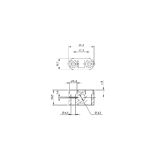 Suppport pour détecteur Ø8mm, 27x12x16mm, PA 6 - BES 08,0-BS-1 (BAM00A2)-Lire la description