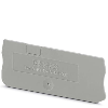 Flasque d'extrémité, 58,7 x 0,8 x 24,3mm, gris - D-PT 1,5/S-MT-0,8 Flasque d'extrémité, 58,7 x 0,8 x 24,3mm, gris - D-PT 1,5/S-MT-0,8