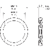 Axe ondulé pour l'installation de laimant de position - BEF-MK-WF-01
