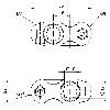 Elément d'assemblage croisé pour Ø12mm ou 10x10mm, 55x22x22mm - BMS CC-P-D12-A-00 (BAM002M)