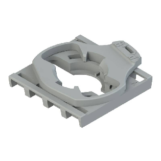 Adaptateur de fixation p/ 4 blocs contacts orientée et blocs led - E2 1BAC22-Lire la description